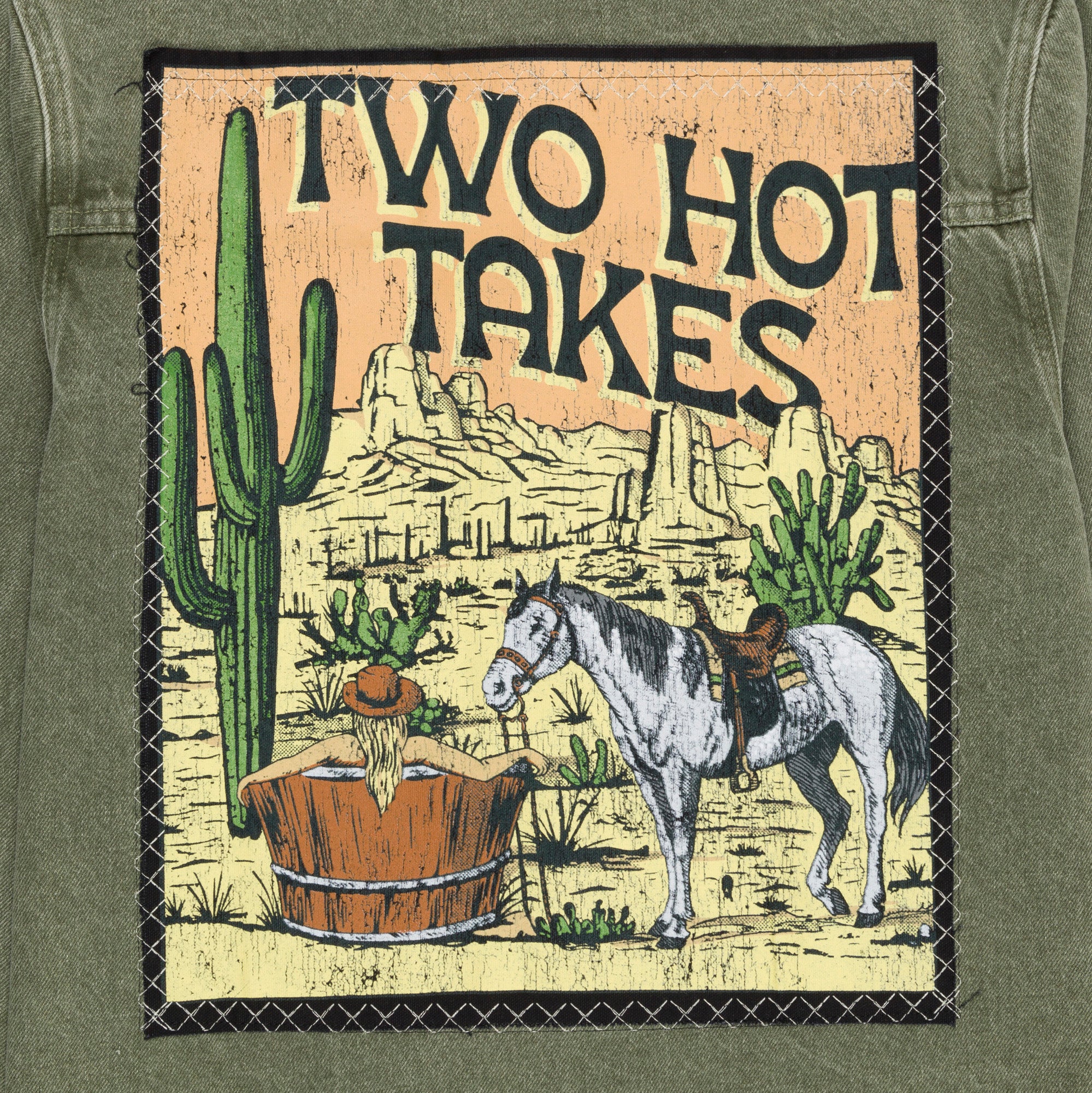 Desert Horse Olive Denim Shacket