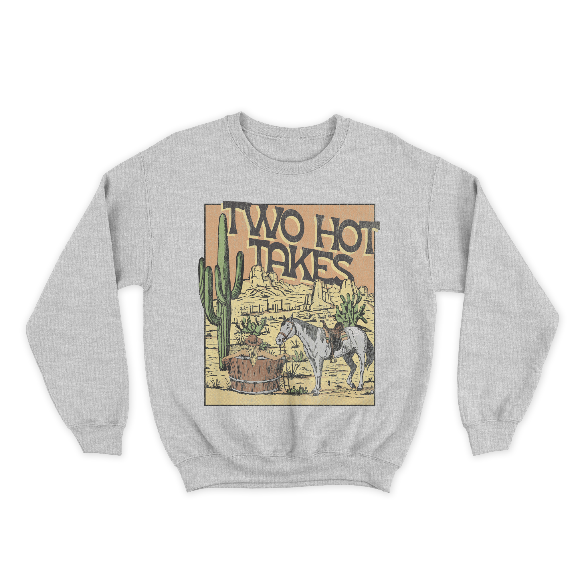 Desert Horse Heather Grey Crewneck