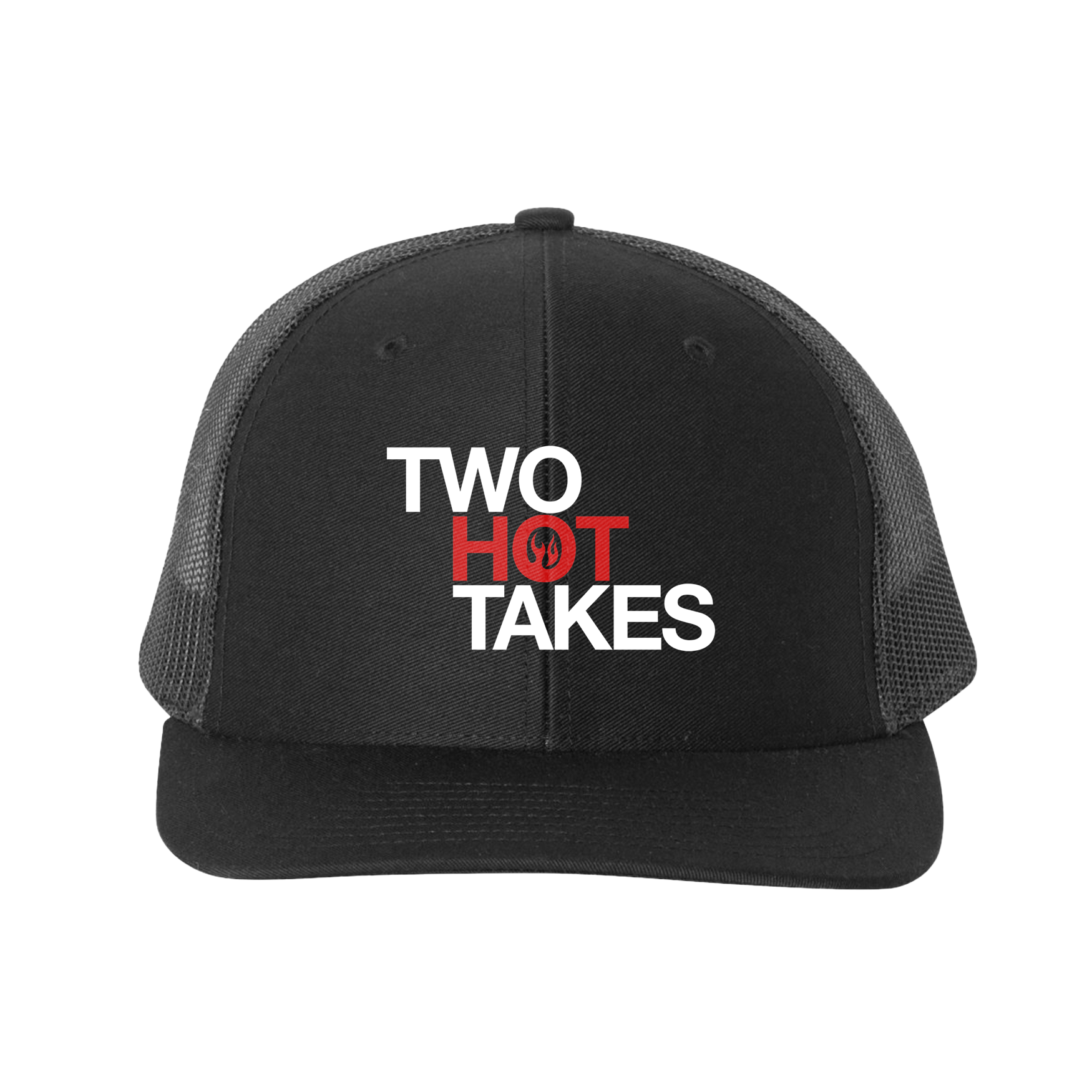 Two Hot Takes Black Trucker Hat