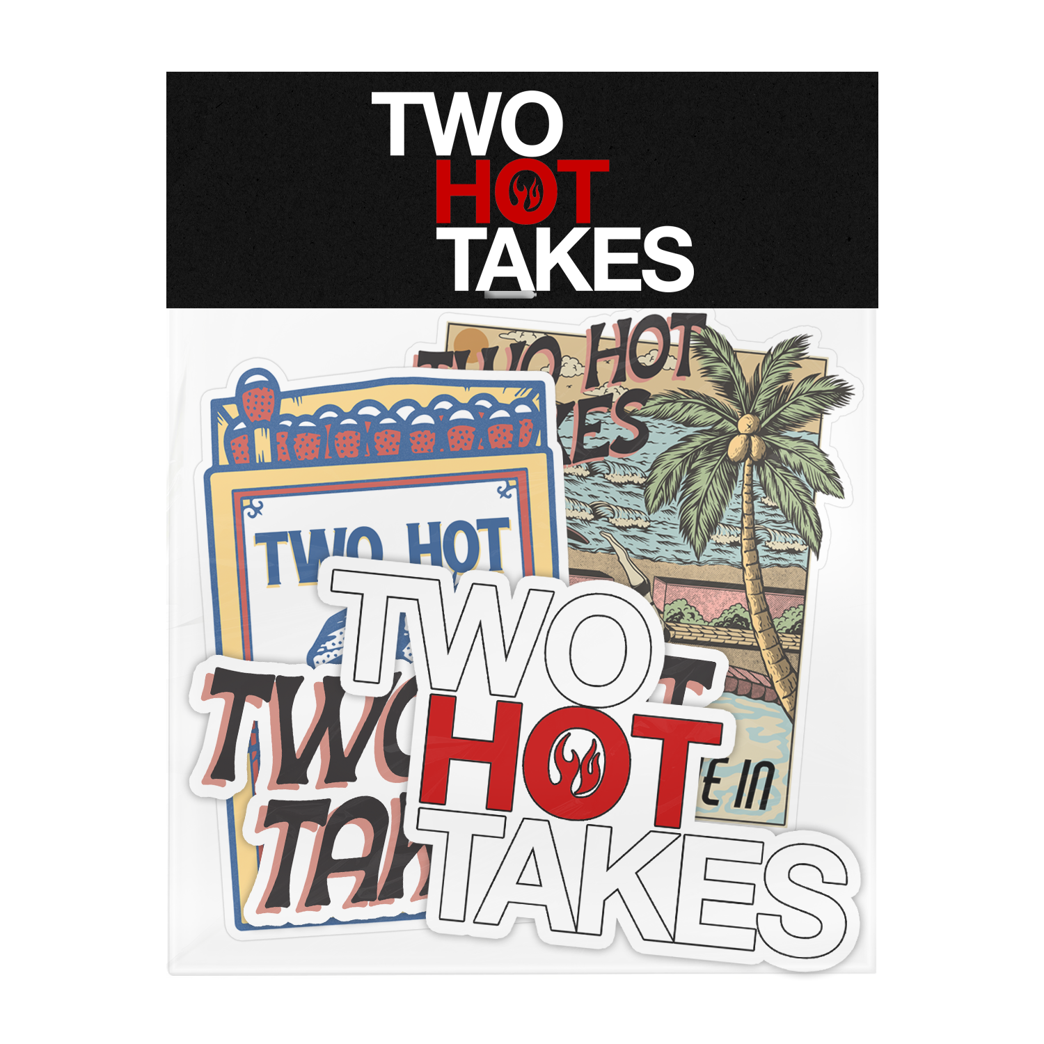 Two Hot Takes Sticker Pack