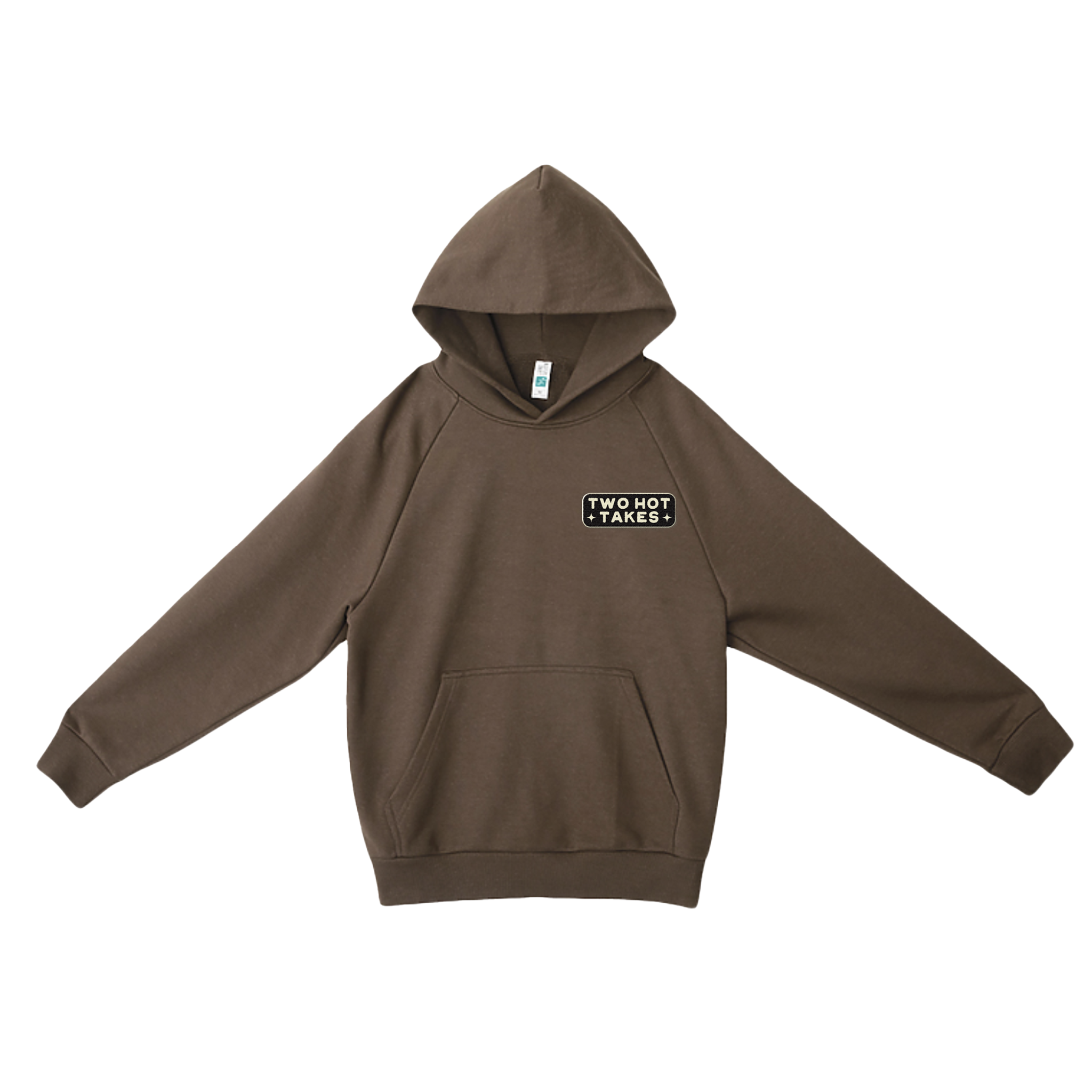 THT DIY Dark Brown Hoodie + 12 Patch Set